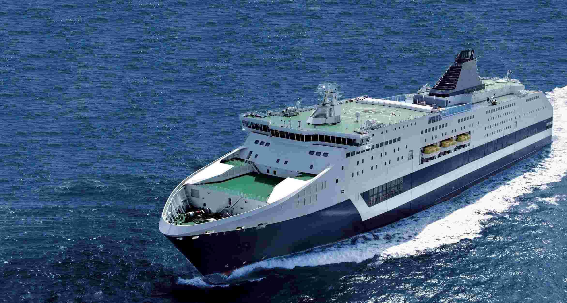 Ferry at sea